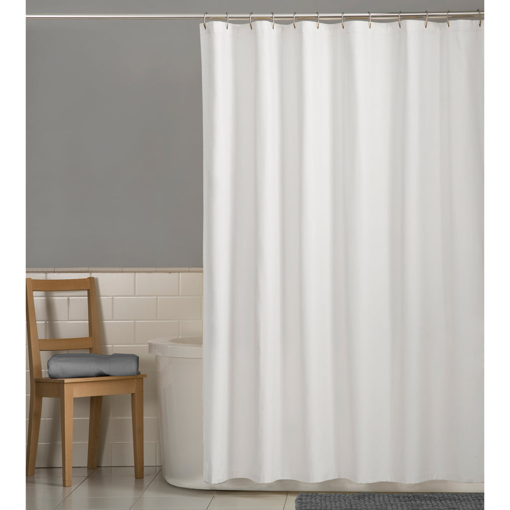 Water Repellent 70" x 72" Fabric Shower Curtain or Liner