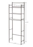 3-Shelf Bathroom over the Toilet Space Saver with Liner, Oil Rubbed Bronze