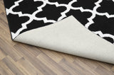 Quatrefoil Black/White 45"x66" Geometric Indoor Area Rug