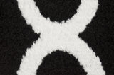 Quatrefoil Black/White 45"x66" Geometric Indoor Area Rug
