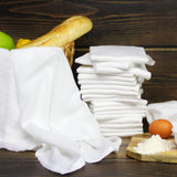20-Piece Flour Sack Kitchen Towel Set, White