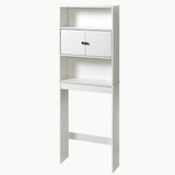 Bathroom Storage over the Toilet Space Saver with Three Fixed Shelves, White