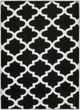 Quatrefoil Black/White 45"x66" Geometric Indoor Area Rug