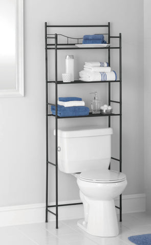 3-Shelf Bathroom over the Toilet Space Saver with Liner, Oil Rubbed Bronze