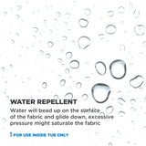 Water Repellent 70" x 72" Fabric Shower Curtain or Liner