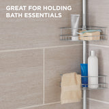 Tension Pole Shower Caddy, Chrome